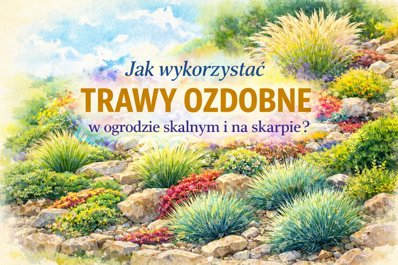 grafika główna, jak wykorzytsać trawy ozdobne